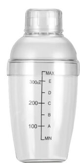 Mengbekers Clear Multipurpose Hand Shaker Met Schaal Shaker Melk Thee Winkel Levert Speciale Schudden Cup Sneeuw Gram Pot zwart font / 500ml