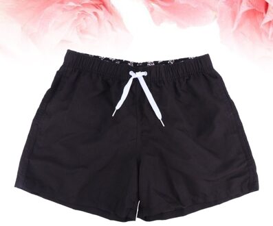 Mens Beach Shorts Kleur Beknopte Stijl Zomer Shorts Zwemmen Kofferbak Beachwear - Size (Grijs) zwart 1