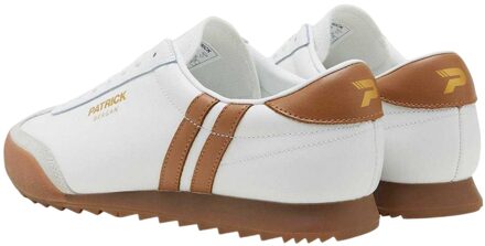 Mens Bergan Leren Sneakers (Wit/Tanis) - maat EU 43 / UK 9