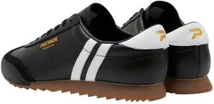 Mens Bergan Leren Sneakers (Zwart/Wit) - maat EU 44.5 / UK 10
