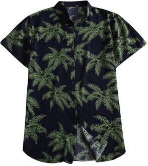 Mens Casual Shirt Hawaii Print Korte Mouw Streetwear Vintage Tops Ademend Hawaiian Strand Shirts Camisas Hombre Top Blouse Xl