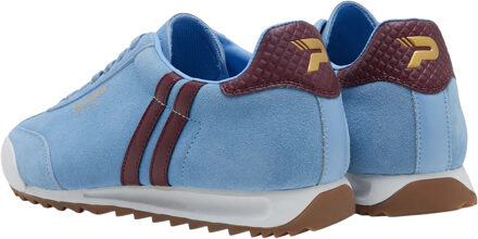 Mens Dijon Suède Hardloopschoenen (Lichtblauw/Wijnrood/Wit) Hemelsblauw - EU 39/ UK 6