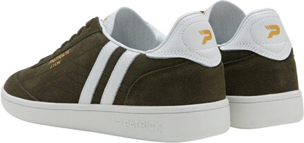 Mens Lyon Suède Cupsole Sneakers (Olijf/Wit) - maat EU 42 / UK 8