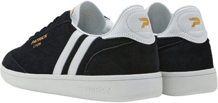 Mens Lyon Suede Cupsole Sneakers (Zwart/Wit) - EU 42 / UK 8