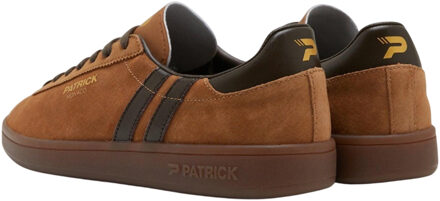 Mens Monaco Suède Cupsole Sneakers (Bruin/Donkerbruin) - maat