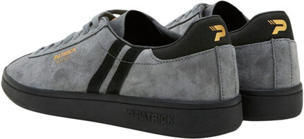 Mens Monaco Suède Cupsole Sneakers (Charcoal/Zwart) Houtskool - EU 40.5 / UK 7