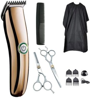 Mens Tondeuse Trimmer Set Baard Haar Snijden & Kammen Oplaadbare Draadloze Tondeuse Set