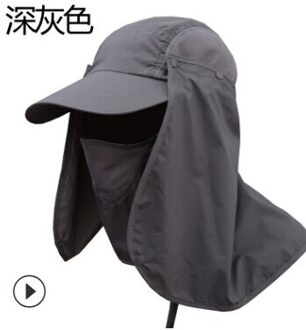 Mens Wandelen Vissen Hoed Outdoor Sport Zon Nek Bescherming Gezicht Cap Brede Rand