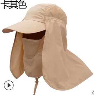 Mens Wandelen Vissen Hoed Outdoor Sport Zon Nek Bescherming Gezicht Cap Brede Rand