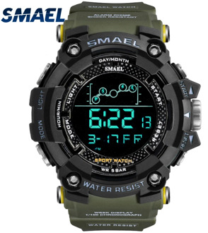 Mens Watch Military Water resistant SMAEL Sport watch Army led Digital wrist Stopwatches for male 1802 relogio masculino Watches