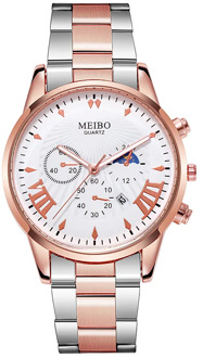 Mens Watches Top Brand Luxury Business Sports watch Stainless Steel Quartz Analog Hour Three Eyes Wrist Watch Relogio Masculino