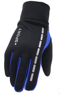 Mens Winter Therm Met Anti-Slip Elastische Manchet, thermische Zachte Voering Handschoenen Waterdichte Sport Handschoenen Rijden Fietsen Warme Handschoenen # T3 B