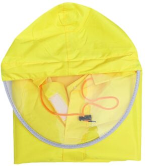 Mens Womens Fietsen Fiets Regenjas Rain Cape Poncho Hooded Winddicht Regen Jas Scootmobiel Cover (Marineblauw) geel