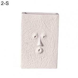 Menselijk Gezicht Uitdrukking Planten Pot Vaas Planter Home Office Desktop Decor 2 S