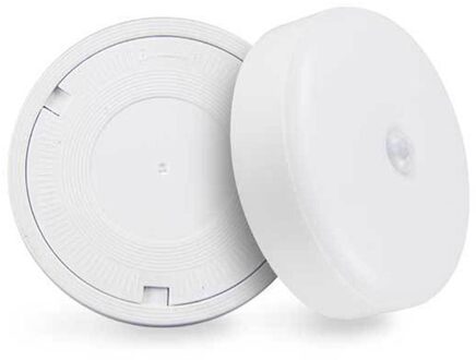 Menselijk Lichaam Inductie Lamp Plastic Ronde Sensor Led Night Lamp Emergency Wit Licht Voor Woonkamer Gang Kelder