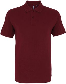 Menselijk organisch Klassiek Fit Poloshirt (Bourgondië) - maat 2XL Bourgogne
