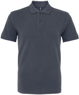 Menselijk organisch Klassiek Fit Poloshirt (Grafiet) - maat XL Zwart