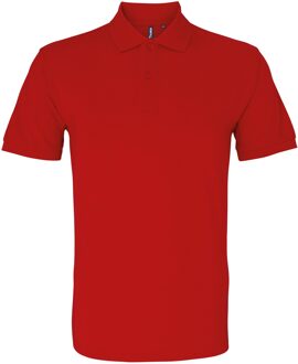 Menselijk organisch Klassiek Fit Poloshirt (Kersenrood) - maat M
