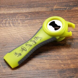 Mentale Alle In Een Flesopener Jar Kan Keuken Manual Tool Gadget groen grijs