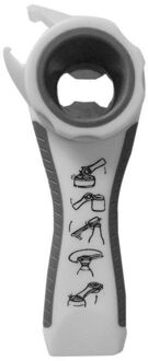 Mentale Alle In Een Flesopener Jar Kan Keuken Manual Tool Gadget wit grijs