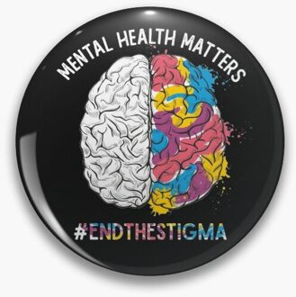Mentale Gezondheid Zaken Hersenen Regenboog End Zacht Email Pin Badge Decoratieve Kleding Badge Revers Pin Broche Sieraden