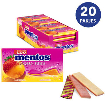 Mentos Mentos - Aquakiss Strawberry Mandarijn 20 Pakjes