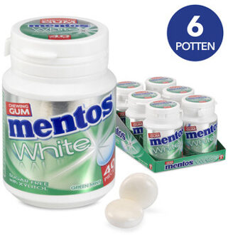 Mentos Mentos - White Green Mint Gum 6 Stuks
