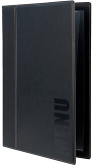 MENUKAARTHOUDER A4 ZWAR TRENDY SEC