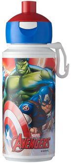 Mepal Avengers pop-up schoolbeker Wit