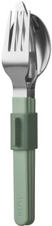 Mepal bestekset silueta 3-delig - nordic sage Groen