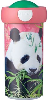 Mepal Campus Animal Planet Schoolbeker Panda - 300 Ml Groen
