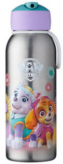 Mepal Campus Flip-Up Isoleerfles 350 ml - Paw Patrol Girls Wit