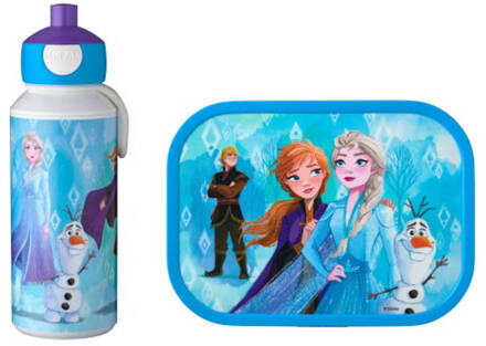 Mepal Campus Lunchset (Pop-Up Drinkfles en Lunchbox) - Frozen 2 Wit