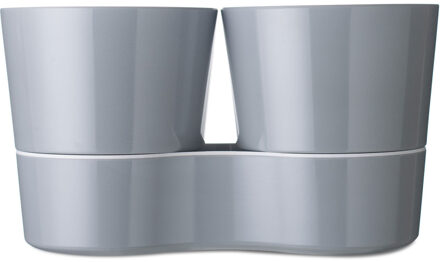 Mepal Dubbele Kruidenpot large twin - Licht Grijs
