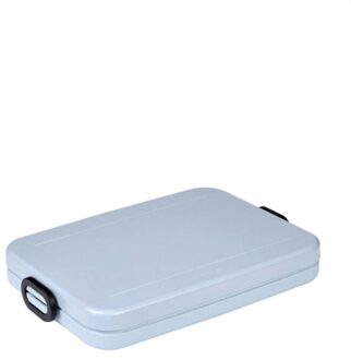 Mepal Lunchbox Take a Break Flat - Geschikt voor 4 boterhammen - Voor een Laptoptas - Broodtrommel - Nordic Blue Blauw