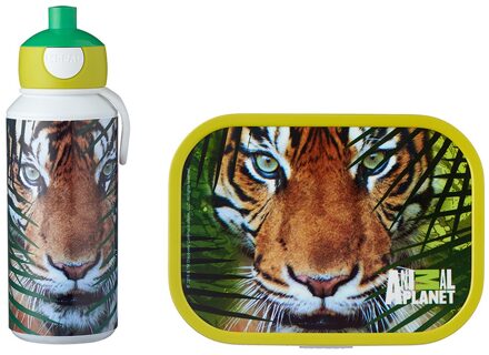 Mepal Lunchset (Schoolbeker & Lunchbox) Campus Pop-Up Animal Planet Wit