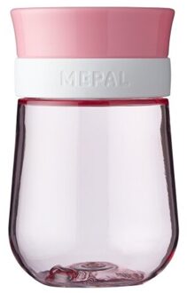 Mepal Mio – 360° Oefenbeker 300 ml – stimuleert het zelf drinken – Deep pink – kan tegen een stootje – drinkbeker kinderen – lekvrije beker
