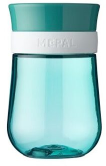 Mepal Mio – 360° Oefenbeker 300 ml – stimuleert het zelf drinken – Deep turquoise – kan tegen een stootje – drinkbeker kinderen – lekvrije beker