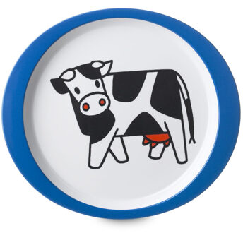 Mepal Rosti Mepal Dick Bruna Boerderij plat bord - Blauw Blauw#Wit