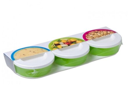 Mepal Rosti Mepal To Go mini box 50 ml 3-delig - Lime Groen