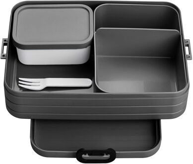 Mepal Take a Break Bento Lunchbox Large - Nordic Black Zwart