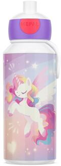 Mepal Unicorn Glow drinkfles pop-up roze