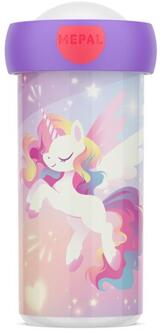 Mepal Unicorn Glow schoolbeker 300ml roze