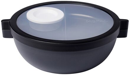 Mepal Vita Bento Lunchbowl nordic black Zwart - H 8.5 x B 24 x D 20.7