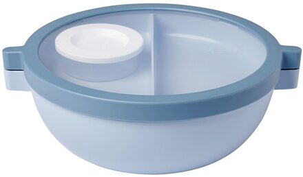 Mepal Vita Bento Lunchbowl nordic blue Blauw - H 8.5 x B 24 x D 20.7