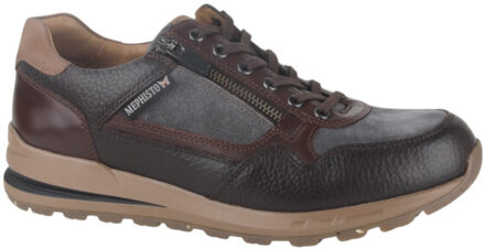 Mephisto Bradley or.1351/ve.3608/r.6158/n.25537 dark brown heren sneakers 40 (6,5) Grijs - 44