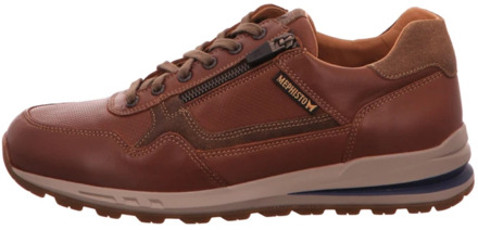 Mephisto BRADLEY RANDY - Volwassenen Heren sneakersVrije tijdsschoenen - Kleur: Cognac - Maat: 43