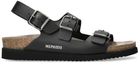Mephisto Flat Sandals Mephisto , Black , Dames - 42 Eu,40 Eu,41 Eu,36 Eu,35 Eu,37 Eu,39 EU