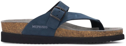 Mephisto Flat Sandals Mephisto , Blue , Dames - 42 Eu,35 Eu,37 EU