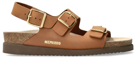 Mephisto Flat Sandals Mephisto , Brown , Dames - 35 Eu,42 Eu,36 Eu,39 Eu,40 EU